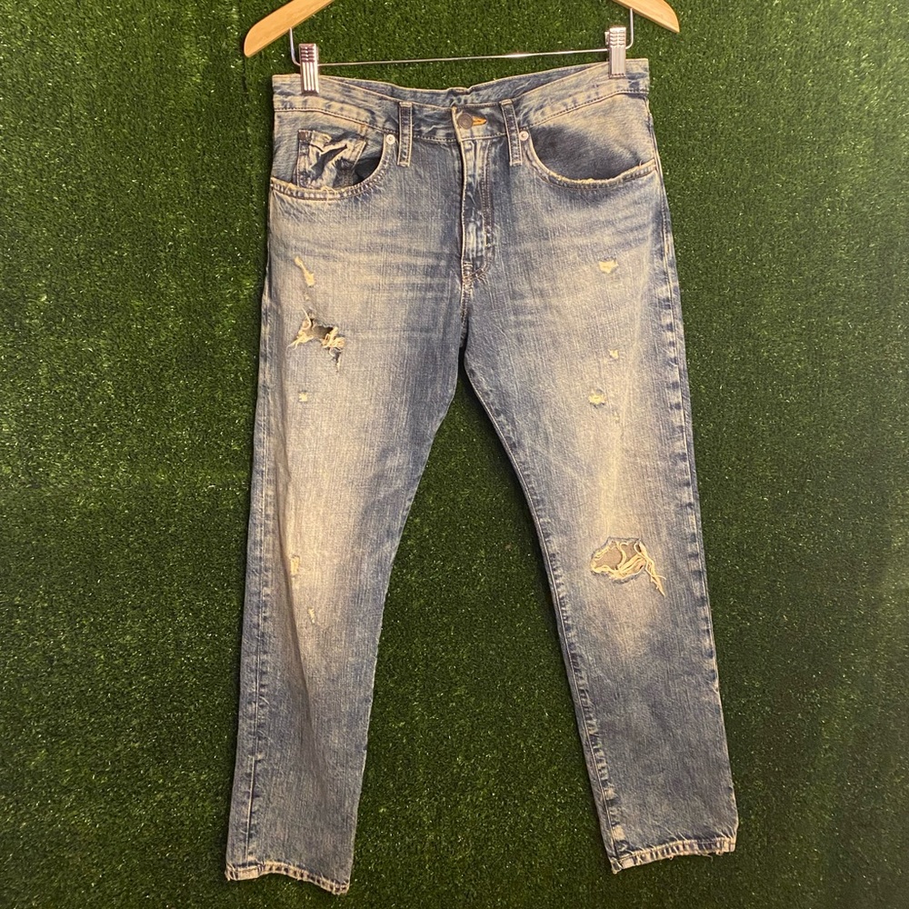 Denim & Supply Ralph Lauren Distressed Oceanside Wash Boyfriend Jeans 26
